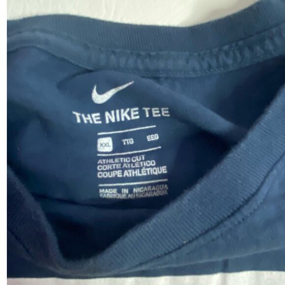 Nike Football Stats On Stats Mens T-Shirt  Blue size XXL - Picture 2 of 4